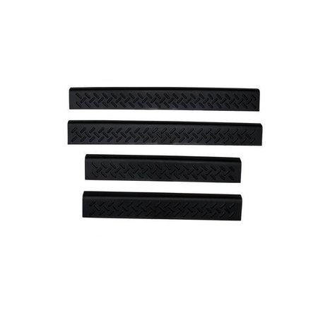 Auto Ventshade 05-15 TACOMA 4PC CUSTOM FRONT AND REAR STEPSHIELD-BLACK 91021